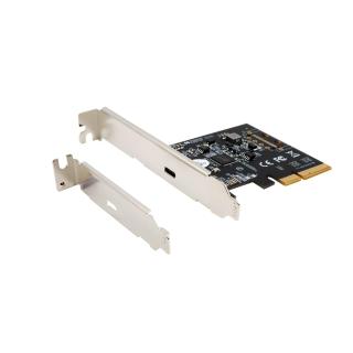 IO Exsys PCIe3.0 x4 1xUSB Type-C 3.2 Gen2x2 (EX-12011) LP...