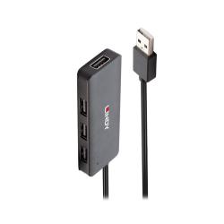 Hub USB 2.0 LINDY 4 Port czarny