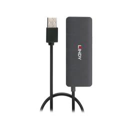 Hub USB 2.0 LINDY 4 Port czarny