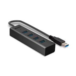 Hub USB 3.0 LINDY 4 Port czarny