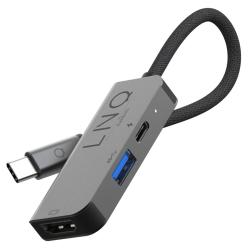 Replikator portów LINQ USB-C Hub 3w1 HDMI 4K