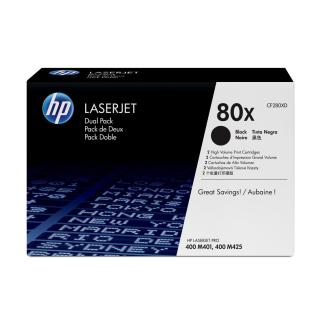 HP 80x - 2 pakker - Hojtydende - sort -