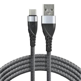 Kabel przewód pleciony USB - USB-C / Typ-C everActive...