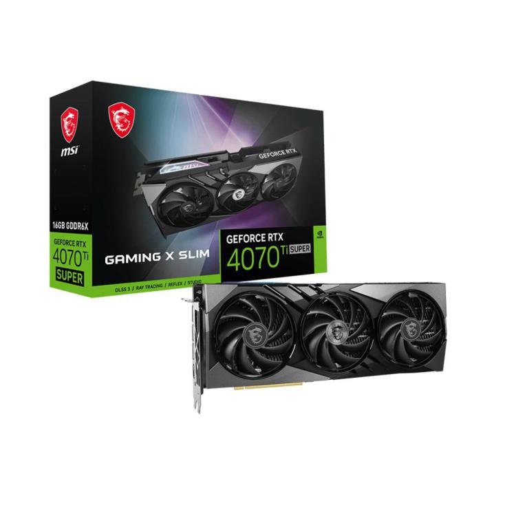 Karta graficzna GeForce RTX 4070 Ti SUPER 16G GAMING X SLIM GDDRX6 192bit