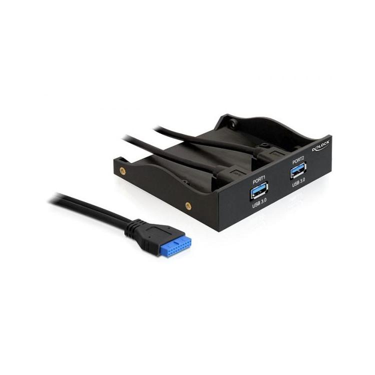 DeLOCK USB 3.0 Panel przedni 2-portowy - lagr