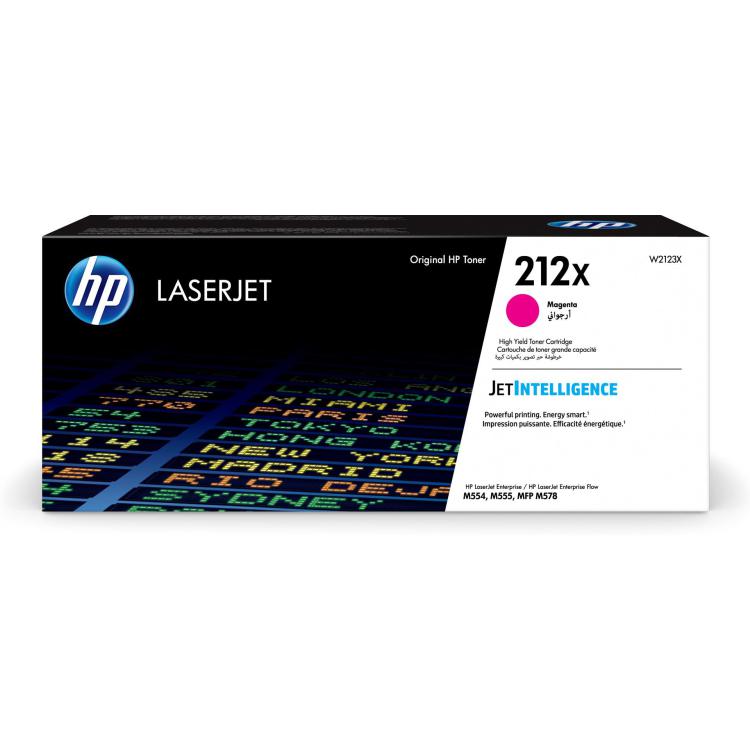 HP 212X Oryginalny wkład z purpurowym tonerem LaserJet o wysokiej wydajności