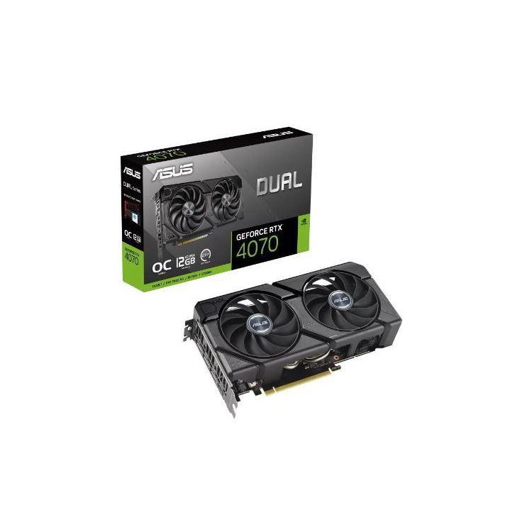 VGA PCIE16 RTX4070 12GB GDDR6X/DUAL-RTX4070-O12G-EVO ASUS