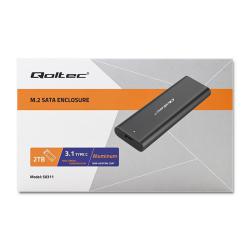 Obudowa/kieszeń Qoltec do dysków M.2 SATA SSD | NGFF | USB typ C