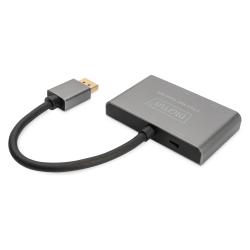 Hub/Koncentrator DIGITUS 3-portowy DisplayPort na...