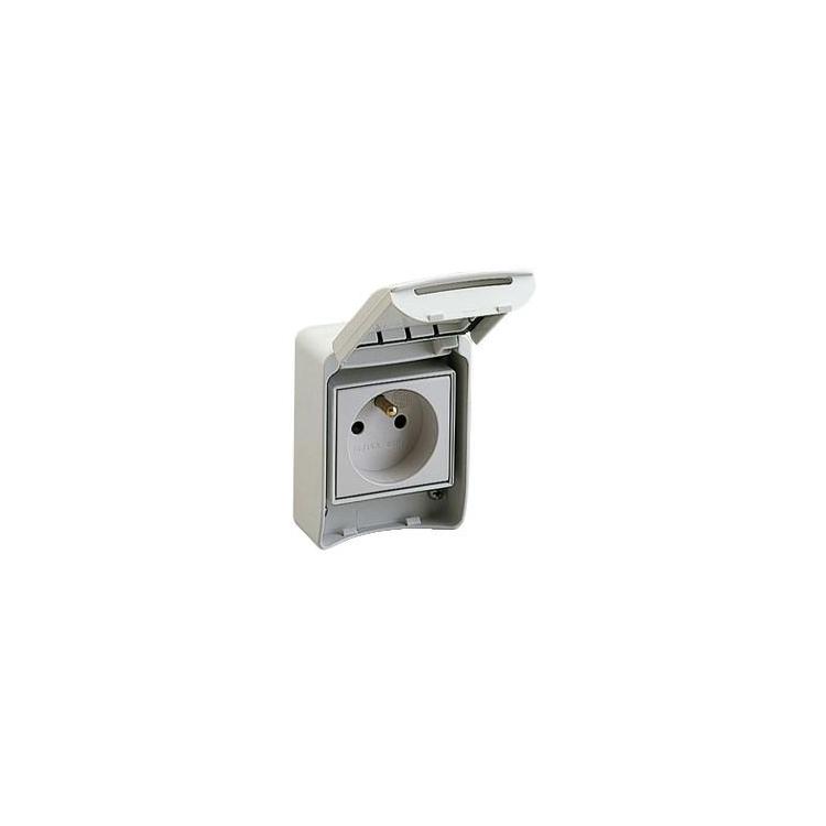 Gniazdo Pratika standard francuski IP65, 10-16A (81140)