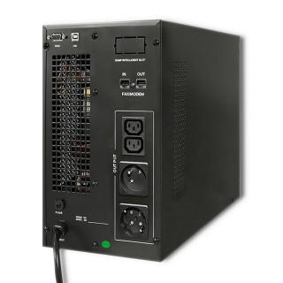 Qoltec Zasilacz awaryjny UPS On-line | Pure Sine Wave | 3kVA | 2.4kW | LCD | USB