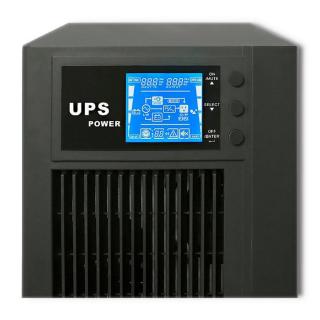 Qoltec Zasilacz awaryjny UPS On-line | Pure Sine Wave | 3kVA | 2.4kW | LCD | USB