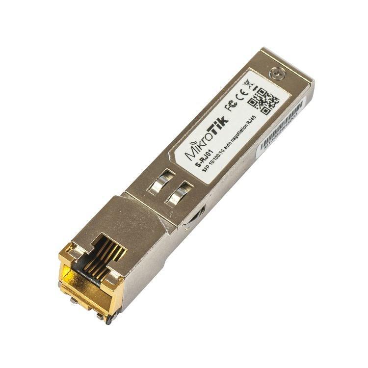 MikroTik S-RJ01 | Moduł SFP | 1,25Gb/s, RJ45, 100m