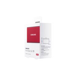 Dysk zewnętrzny SSD Samsung T7 (500GB USB 3.2 czerwony MU-PC500R/WW)