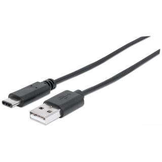 Kabel Manhattan USB 2.0 MIC-C/A M/M 1m, czarny