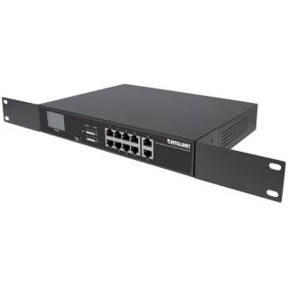 Switch niezarządzalny Intellinet 8x 10/100/1000 Mbps PoE+ 130W + 2x RJ45 Uplink LCD