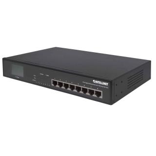 Switch niezarządzalny Intellinet 8x 10/100/1000 Mbps w tym 4x Ultra PoE 140W Desktop/Rack 19" LCD