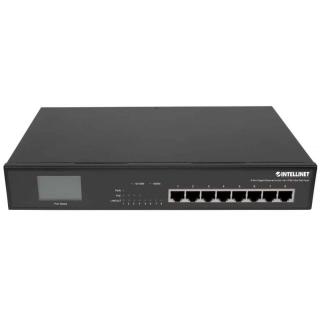 Switch niezarządzalny Intellinet 8x 10/100/1000 Mbps w tym 4x Ultra PoE 140W Desktop/Rack 19" LCD