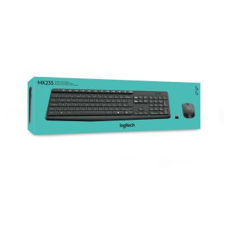 Zestaw klawiatura + mysz membranowa Logitech MK235 920-007931 (USB 3.0 kolor szary optyczna)