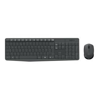 Zestaw klawiatura + mysz membranowa Logitech MK235 920-007931 (USB 3.0 kolor szary optyczna)