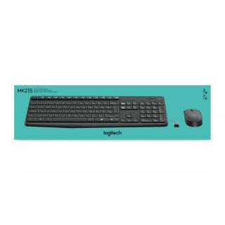 Zestaw klawiatura + mysz membranowa Logitech MK235 920-007931 (USB 3.0 kolor szary optyczna)