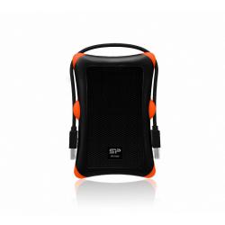 Dysk zewnętrzny HDD Silicon Power Armor A30 (1TB 2.5" USB 3.2 5400 obr/min Orange-Black SP010TBPHDA30S3K)