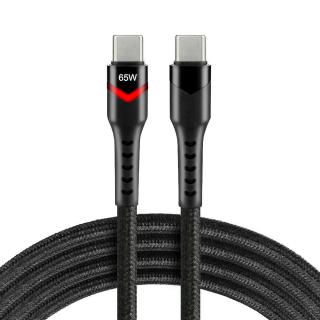 Kabel przewód USB-C PD RGB LED 1m everActive CBB-1PDR...