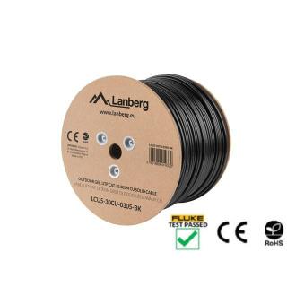 Kabel U/UTP Lanberg LCU5-30CU-0305-BK (UTP 305m kat. 5e kolor czarny)