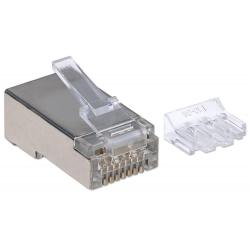 Wtyk Intellinet RJ45 8P/8C STP Cat.6a drut / linka 50szt.