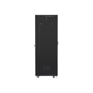 LANBERG SZAFA STOJĄCA RACK 19" 42U 600X800 DRZWI SZKLANE LCD CZARNA FF01-6842-12BL (FLAT PACK)