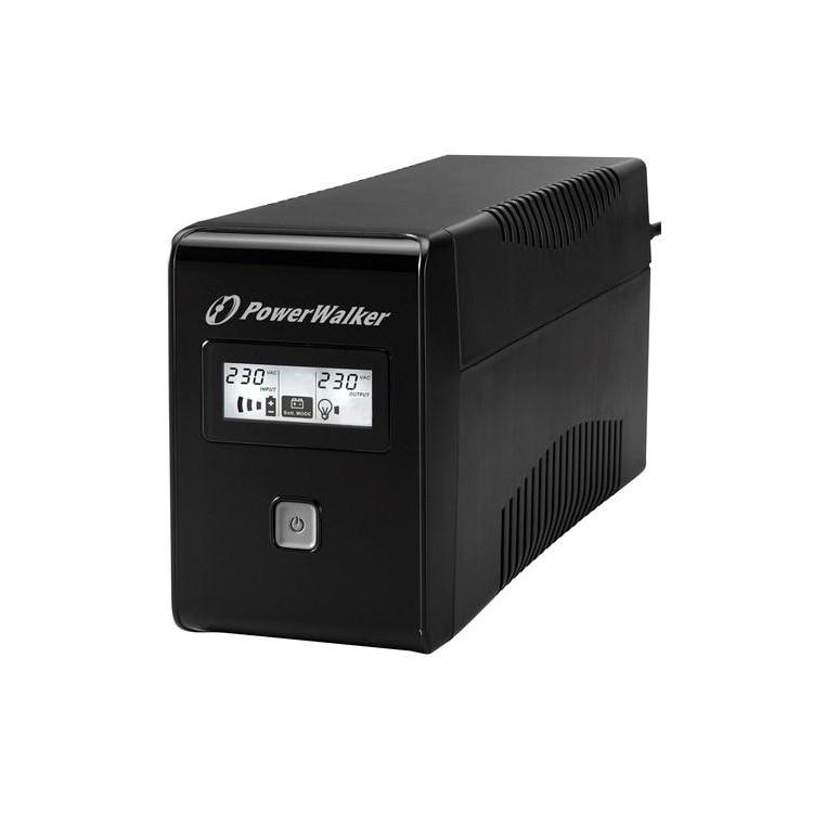 POWER WALKER UPS LINE-IN VI 650 LCD 650VA 2X SCHUKO, RJ11, USB, LCD