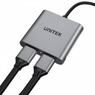 Adapter USB-C - 2x HDMI 2.0 4K MST M/F