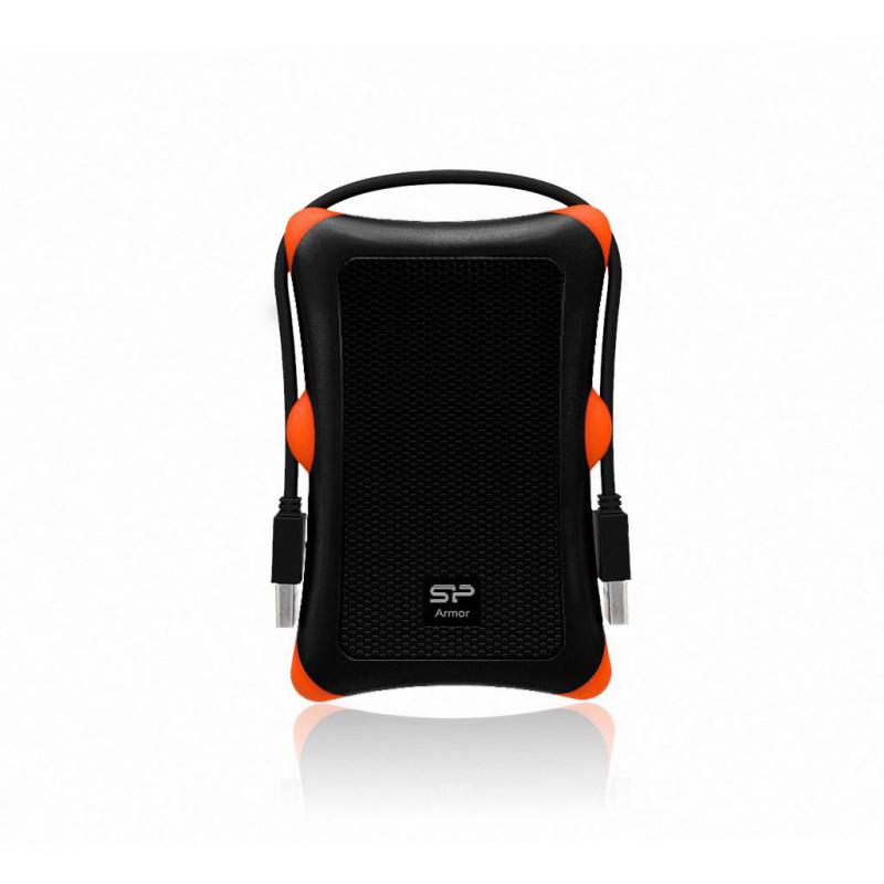 Dysk zewnętrzny HDD Silicon Power Armor A30 (2TB 2.5" USB 3.2 5400 obr/min Orange-Black SP020TBPHDA30S3K)