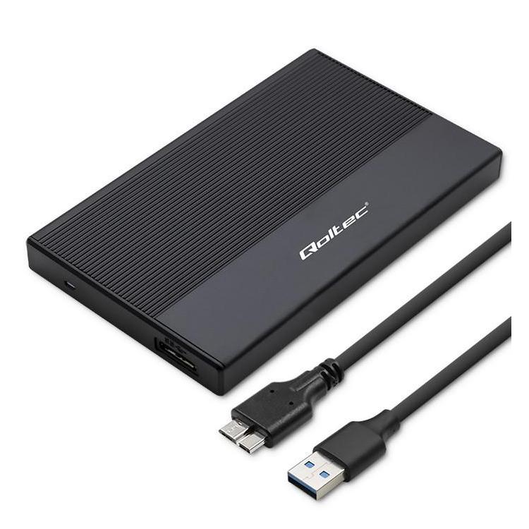 Obudowa | Kieszeń na dysk SSD HDD 2.5 cala | SATA | USB 3.0 | Super speed 5Gb/s | 2TB | Czarna