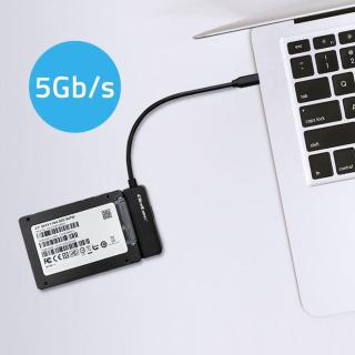 Adapter SATA | Przejściówka na dysk SSD HDD 2.5" | USB-C...