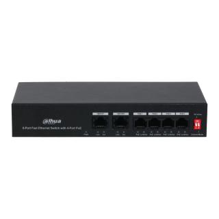 Switch niezarządzalny Dahua PFS3006-4ET-36 6x10/100Mbps...