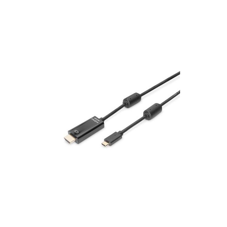 Kabel USB C/HDMI M/M czarny 2m USB 3.1 Gen.2 SuperSpeed+ 18Gbps