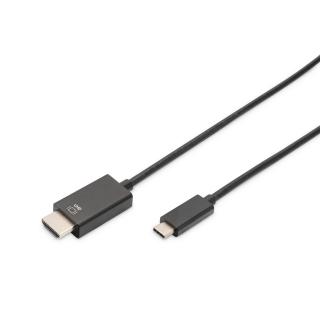 Kabel USB C/HDMI M/M czarny 5m USB 3.1 SuperSpeed+ 4K 60Hz