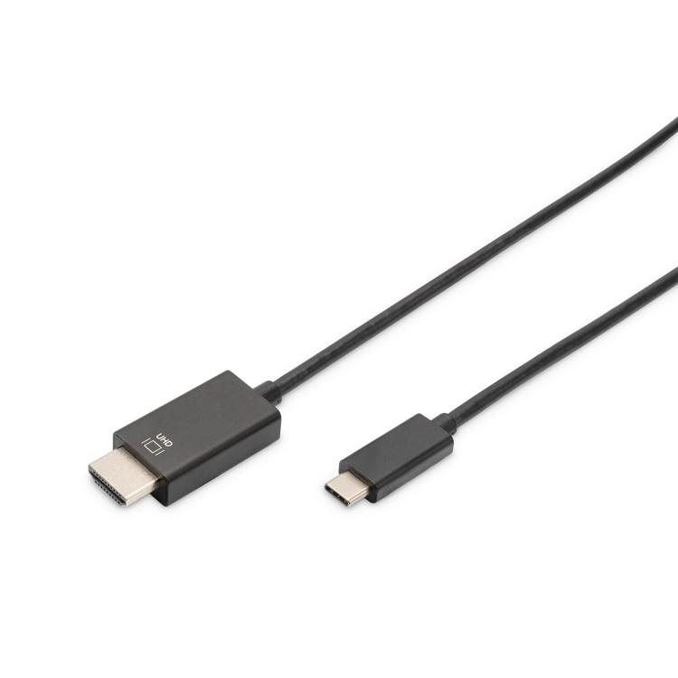 Kabel USB C/HDMI M/M czarny 5m USB 3.1 SuperSpeed+ 4K 60Hz