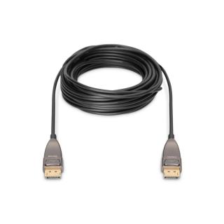 DIGITUS KABEL POŁĄCZENIOWY HYBRYDOWY AOC DISPLAYPORT 1.4 8K60HZ UHD DP/DP M/M CZARNY 20M AK-340107-200-S