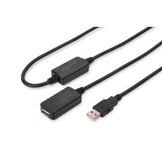 Kabel przedłużający USB 2.0 HighSpeed 20mTyp USB A/USB A...