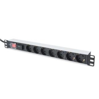 Listwa zasilająca PDU 19" Rack, 7x schuko, 2.0m, 1x wtyk...