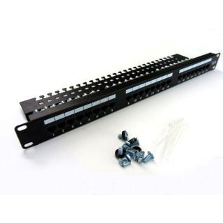 Panel krosowy 19'' 24x RJ45, LSA poziom,...