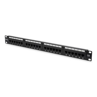 Panel krosowy 19'' 24x RJ45, LSA poziom,...