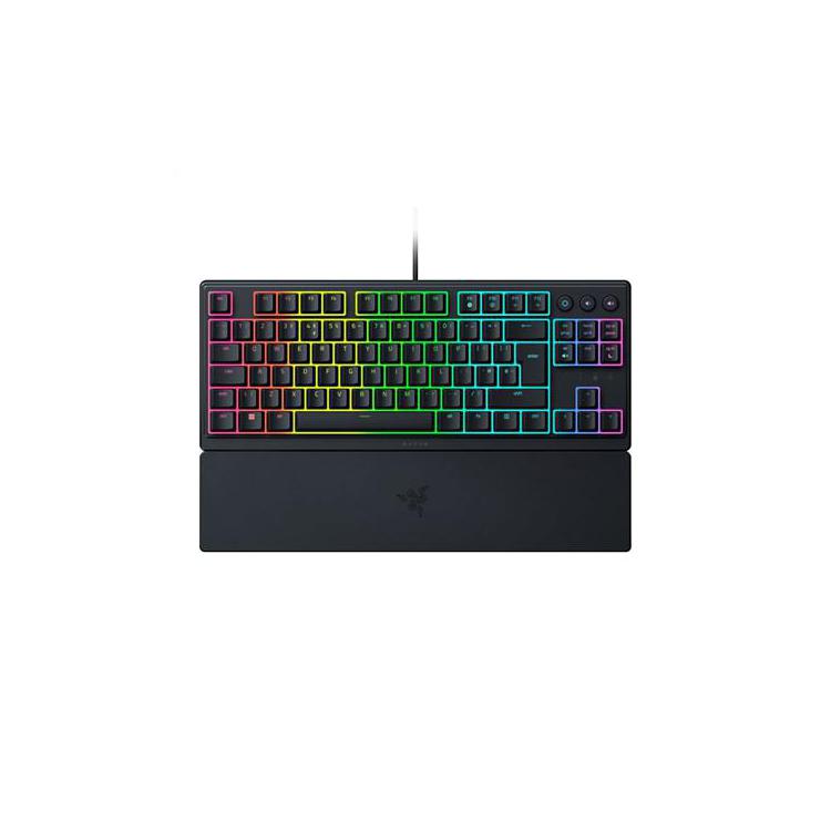 Razer Ornata V3 Tenkeyless niskoprofilowe Razer Przełączniki membranowe Mecha powlekane promieniami UV Światło LED RGB NORD