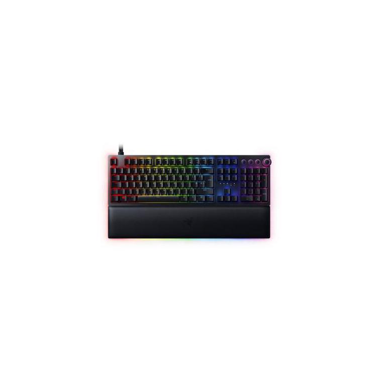 Razer | Łowca V2 | Klawiatura do gier | Optyczny | Światło LED RGB | Stany Zjednoczone | Czarny | Przewodowy