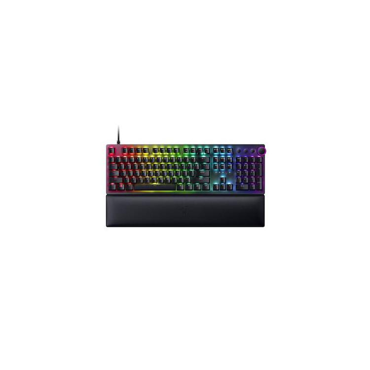 Razer Huntsman V2 Optyczna klawiatura do gier Klawiatura do gier Konfigurowalne podświetlenie Razer Chroma RGB z 16,8 milionami