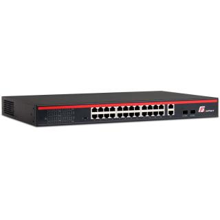 SWITCH GETFORT 24 x POE + 2GE UPLINK + 2 SFP 250W