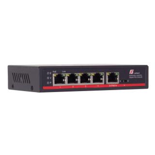 SWITCH POE GETFORT 4GE + POE-IN 1GE 120W (HI-PoE)