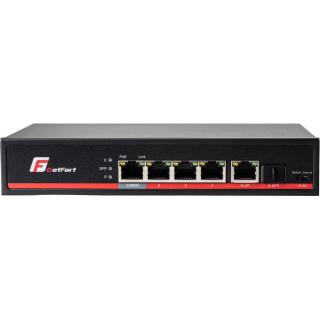 SWITCH POE GETFORT 4+1+SFP Gigabit Ethernet 65W